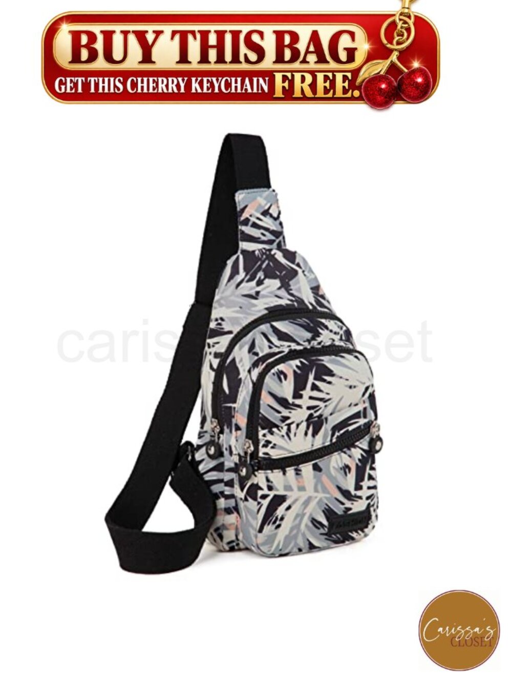 ✨ Sling Bag Crossbody Mini Backpack Water Resistant Nylon Lightweight for
